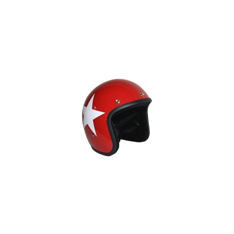 Jet helmet BANDIT Star Jet red- Cascos BANDIT