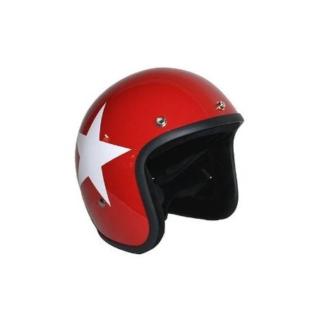 Jet helmet BANDIT Star Jet red- Cascos BANDIT