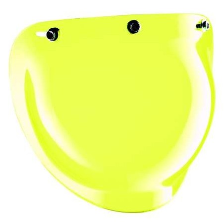 Jet visor BUBBLE yellow