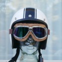 BANDIT googles brown with multi colour mirrored lenses
